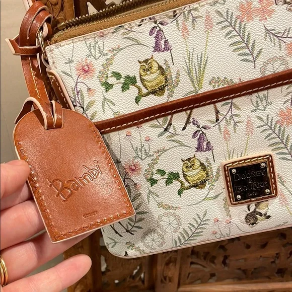 Dooney & Bourke Crossbody Bag with Floral Design Disney Bambi and Thumper - Picture 6 of 6